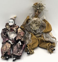 2 Porcelain Dolls - (O)