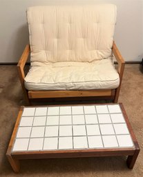 Chair Futon With Coffee/End Table