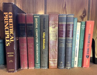 Book Bundle Collection Of Vintage Textbooks Hardcover - (BT)