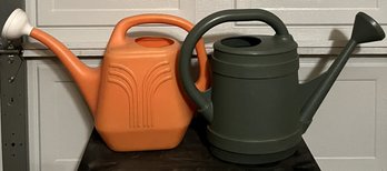 2 Plastic Watering Cans - (G)