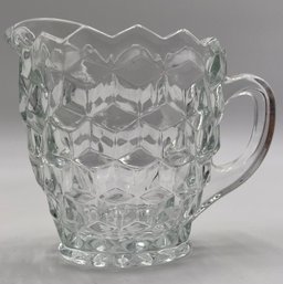 Vintage Pressed Glass Sugar & Creamer Set
