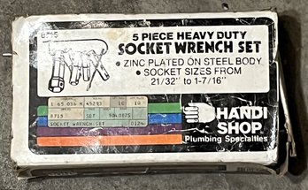 5 Piece Heavy Duty Socket Wrench Set - (G)