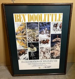 Signed Framed Bev Doolittle Poster - (BT)