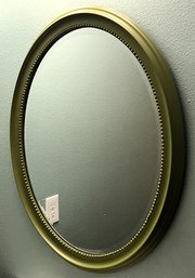 Wood Oval Mirror - (D)