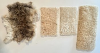 Pieces Of Lamb's Wool & Rabbit Pelt - (MB)