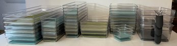 Huge Lot Of Stackable Organizers With Silicone Liners - (MB)