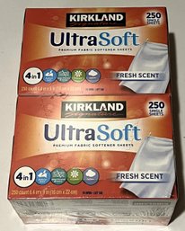 2 Boxes Of Kirkland Fabric Softener Sheets New In Packaging - (U)