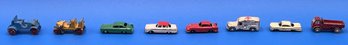 Lot Of 8 Rare Japanese 1940s Metal Toy Car - (A5)