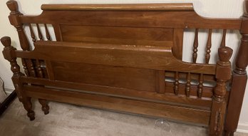 Full Size Wood Bed Frame - (B)