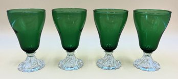 4 Vintage Anchor Hocking Single Cocktail Drinking Glasses (4ct) - (FRH)