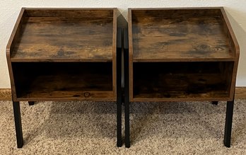 2 Metal & Composite Old Table Shelf Storage - (BBR2)
