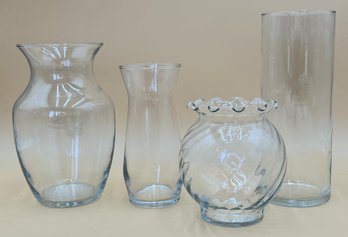 Clear Glass Vases Bundle- (FRH)