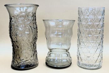 Glass Vases, Including Vintage E.O.Brady Co. - (FRH)