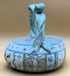 Vintage Ceramic Easter Egg Basket - (FRH)