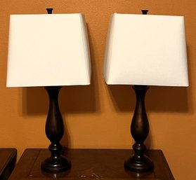 2 Ceramic Table Lamps - (UBR3)