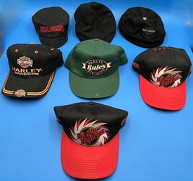Lot Of 7 Harley Davidson Hats - (A5)
