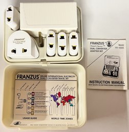 Franzus Deluxe International Electricity Dual Converter Travel Set - (B1)