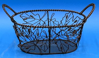 Metal Wire Basket Decor - (K)