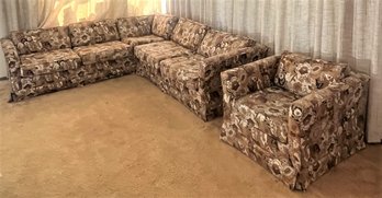 L Shaped Sectional Sofa And Armchair Set