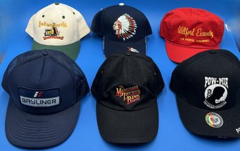 Lot Of 6 Cool Hats - (A5)