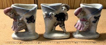 Vintage Small Porcelain Vases - Made In Occupied Japan (BT)
