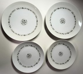 4 Vintage Noritake Plates & Serving Bowl - (B5)