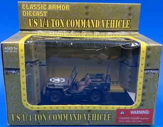 Classic Armor Diecast US 1/4 Ton Command Vehicle In Box - (A5)