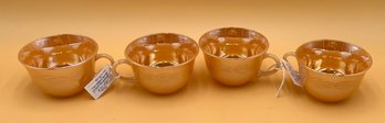 Vintage Fire King Peach Luster Cups
