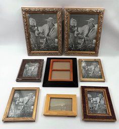 Lot Of 8 Assorted Sized Wood Frames