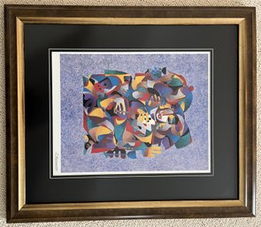 'To Be Or Not To Be' Signed Print By Anatole Krasnyansky In Wood Frame - (BC)