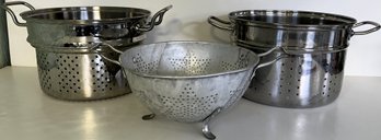 Trio Of Colanders - (B9)