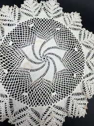 Vintage White Crotched Doilies  - Several