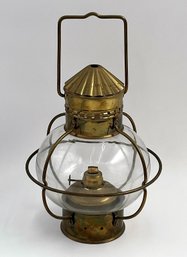 Vintage Sherwood Onion Brass Nautical Ship Lantern