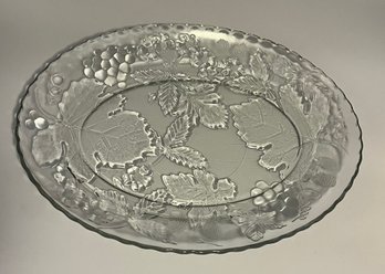 Embossed Glass Platter (d2)
