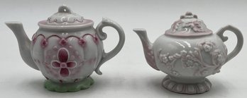 Vintage Miniature Teapots - (LR)
