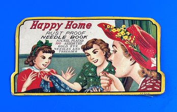 Vintage Happy Home Needle Book