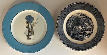 2 Decorative Plates - (LR)