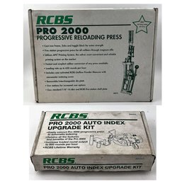 2 Item Lot - RCBS Pro 2000 Progressive Reloading Press & RCBS Pro 2000 Auto Index Upgrade Kit