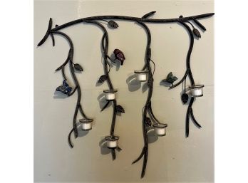 Metal Candle Wall Hanging