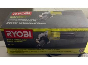 RYOBI 4-1/2' Barrel Grip Angle Grinder - New In Box