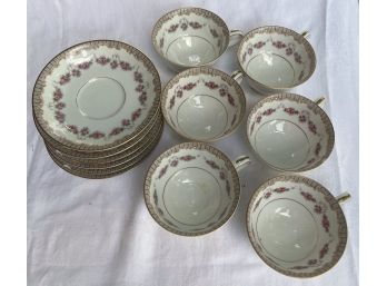 Set Of 6 Teacups & Saucers