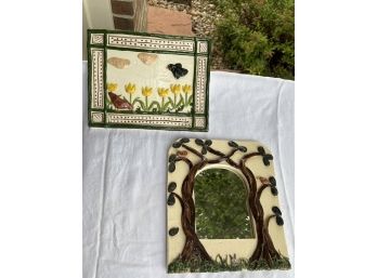 2 Ceramic Wall Hangings