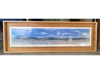 Framed Illustration Of Colorado's Front Range