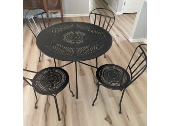 Metal Table And Chairs