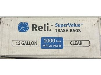 Clear 13 Gallon Trash Bags - 750 Bag Count