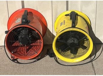 Lot Of 2 Metal Air Blowers