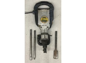 Chicago Electric Power Breaker Hammer With Hard Case & 3 Attachments