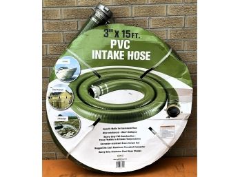 PVC Intake Hose 3' X 15 Ft. New In Packaging - (S)