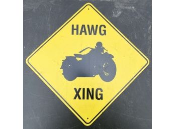 Decorative Plastic Motorcycle Sign - (S)