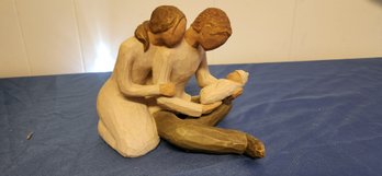 Willow Tree Carved Wooden Couple